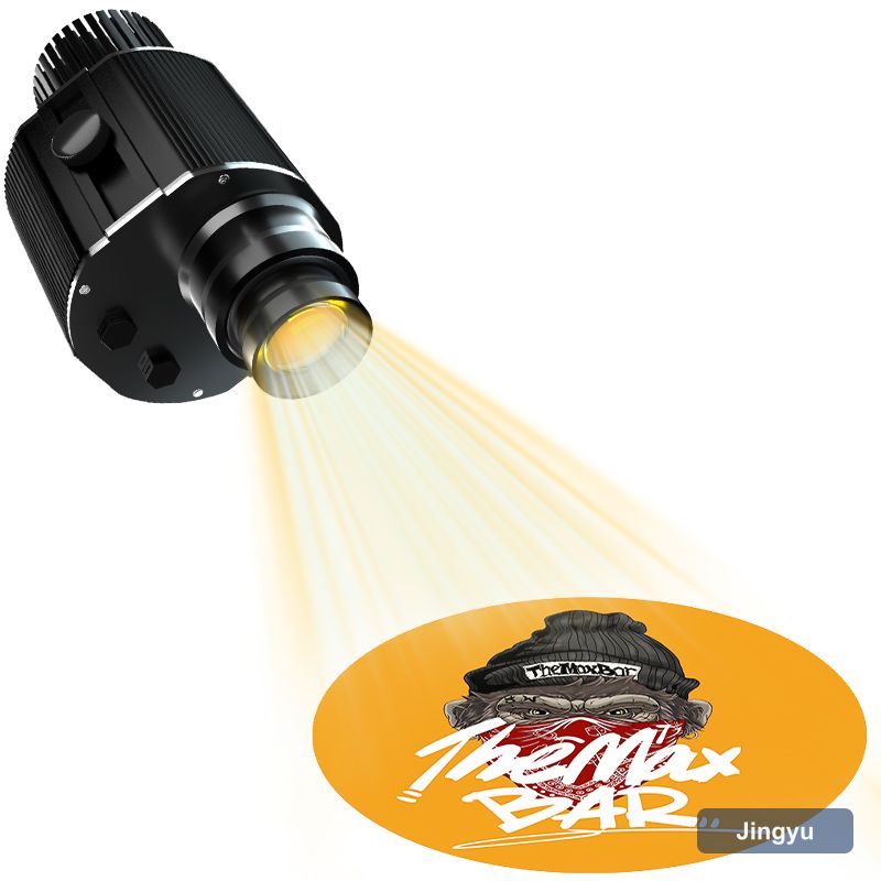 Outdoor logo Gobo Projector 100w Store Door Signage Moving Rotating Led Digital Advertising Light