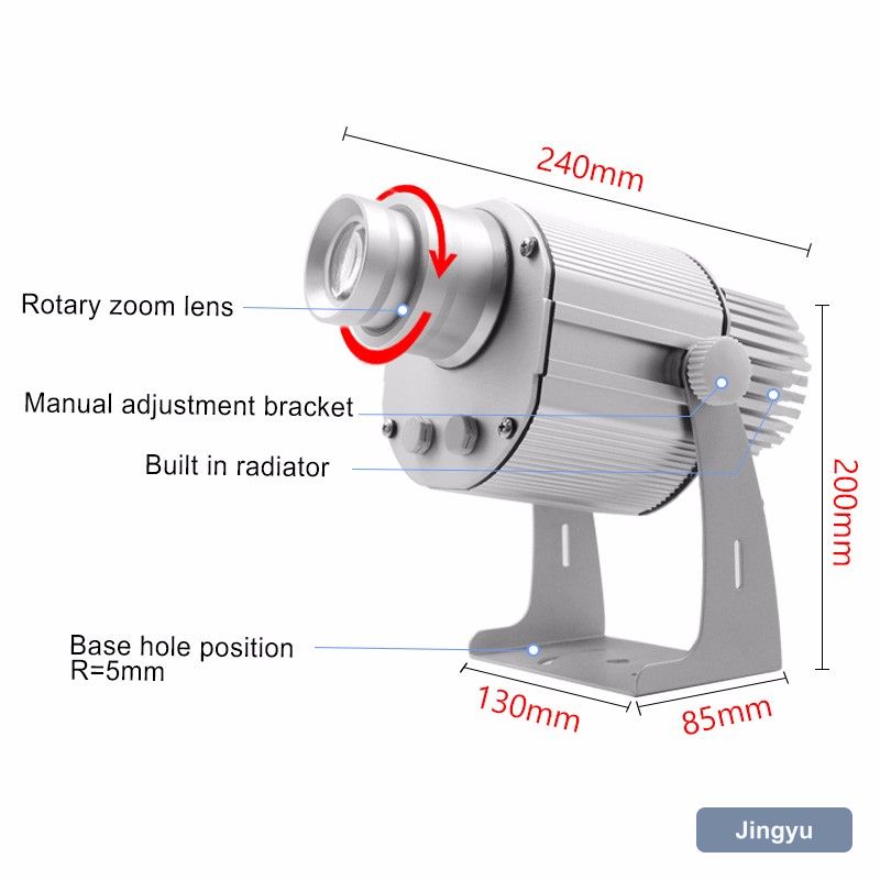 80W-100W Customized 4 Images Flashing Gobo Light Rotary Slide Images logo Projector for Christmas Decoration view 2