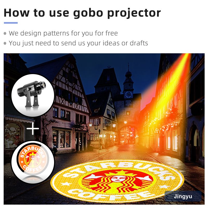 100W Logo Gobo Projector Custom Images High Cost Effective Color Changing Outdoor Waterproof IP67 Floor Projection Laser Light view 3