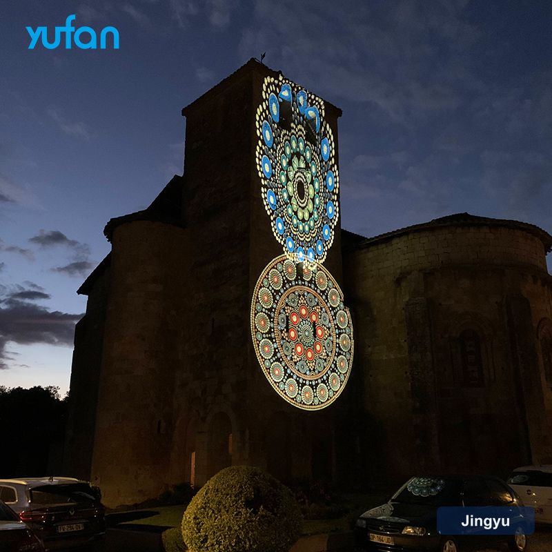 New Product 150W High Power Outdoor Waterproof IP67 Black LED Building Advertising Display Lights Logo GOBO Projector