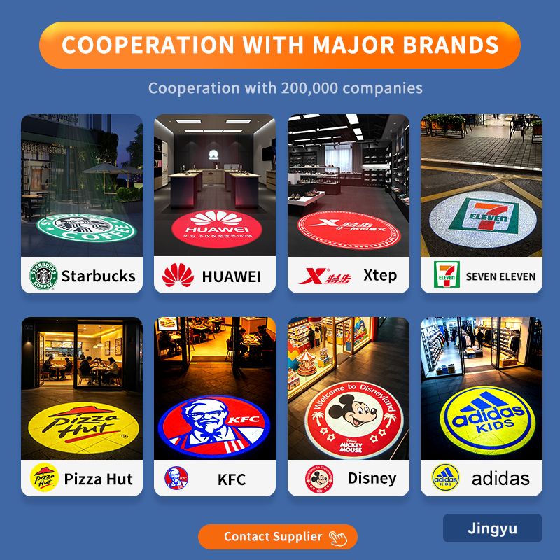 50W Gobo logo Projector Excellent Bright HD Pro Aluminum Alloy Non Waterproof Indoor Wall Floor Entrance Advertising Light view 5