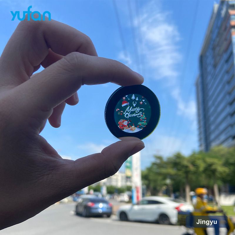Oem Gobo Lens Laser Process Custom 37mm 53mm Single Two Three Full Color Thicknesquartz Glass Filter logo Projector