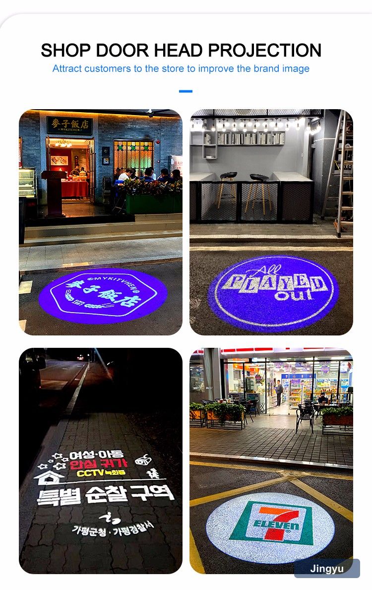 80W-100W Customized 4 Images Flashing Gobo Light Rotary Slide Images logo Projector for Christmas Decoration view 6