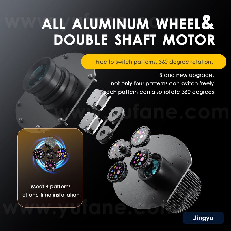 Outdoor Ip65 Waterproof Customised 150w Rotating logo Led Gobo Projector Light view 6