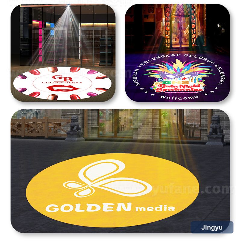 Outdoor Gobo Projector Waterproof Indoor Shop Floor Led Spotlight Free Laser Custom 360 Rotation logo Advertising Light view 4