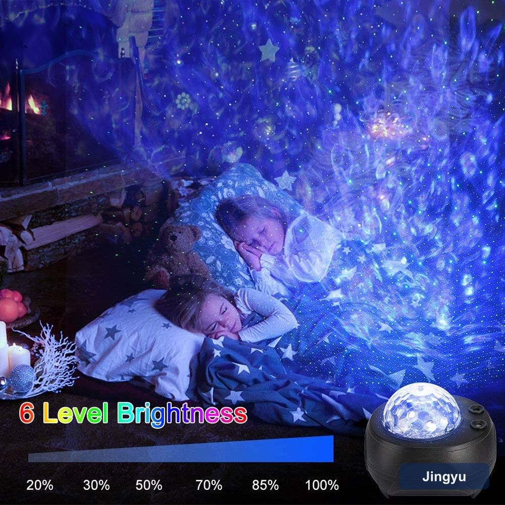 Star Projector, Starry Night Light for Bedroom, Smart LED Space Sky Starry Moving Ocean Wave Lamp With Remote Control view 3