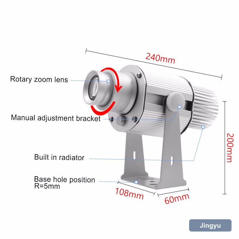 Full Color Led Sign logo Gobo 60W Projector Outdoor Laser Light Projector Gobo Lights with Remote Control view 3