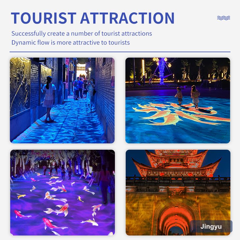 Outdoor Remote Control Decorative Blue Dynamic Water Wave Light Led Ocean Stage Ripple Lamp Advertisement logo Gobo Projector view 6