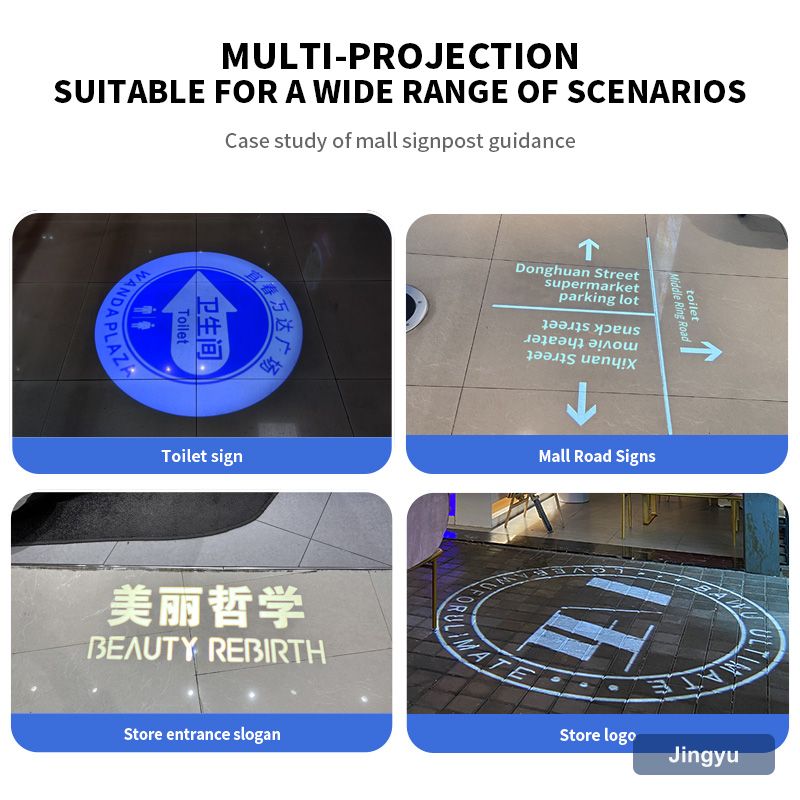Custom Gobo Projector 20w Mini Ceiling Mount Floor logo Downlight Static Indoor Short Distance Led Advertising Image Spot Light view 2