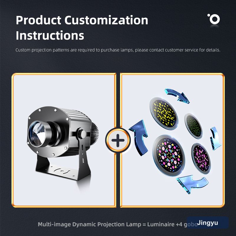80W Waterproof Advertising Projector Gobo Light for Outdoor Use logo Projection Lights view 3