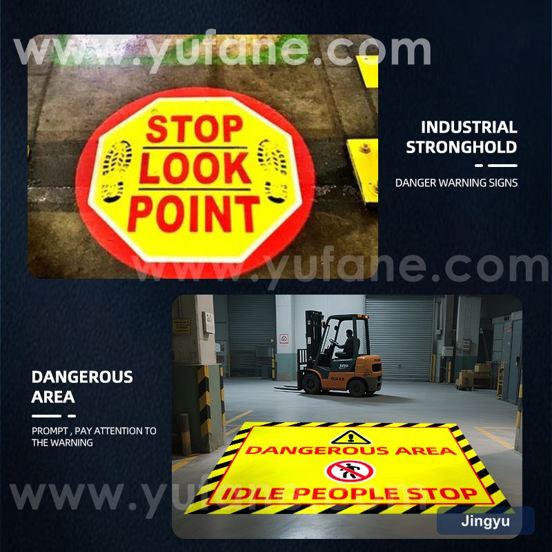 High Power Industrial Sensor Projection Light Overhead Crane Crane Safety Warning logo Workshop Forklift Gobo Projector view 5