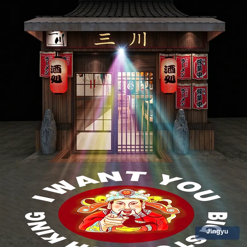 Movable and Static Gobo Projector Indoor Pattern Spotlight Outdoor Waterproof Custom Advertising logo Projection Light