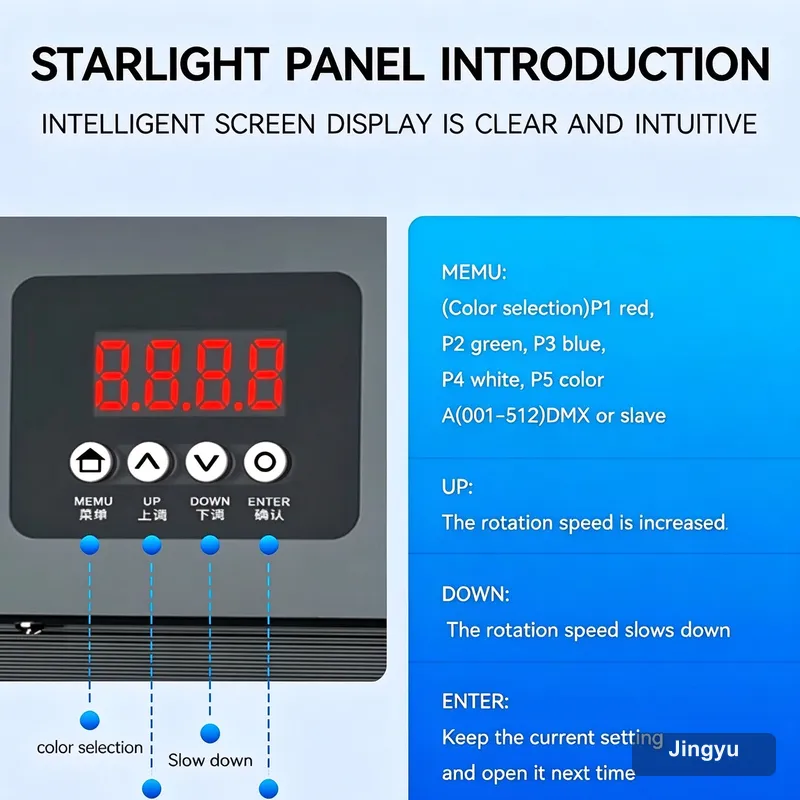 15w Starry Sky Laser Projector, Outdoor Star Light for Wedding, Party, Disco, Club & DJ Stage Beam Lighting view 2