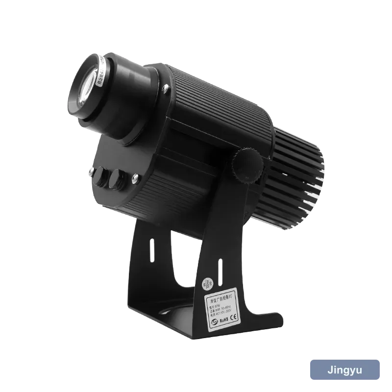 4 Images Switch Gobo Logo Projector, Remote Control Advertising Projection Lamp, Black LED Gobo Projector for Store Commercial Advertising view 3