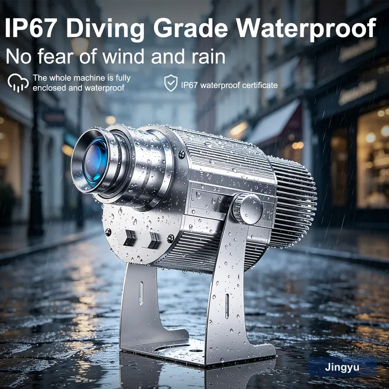 100W High Power Waterproof Outdoor LED Gobo Projector, Custom Rotating Logo Light for Plaza & Exhibition — detail 4