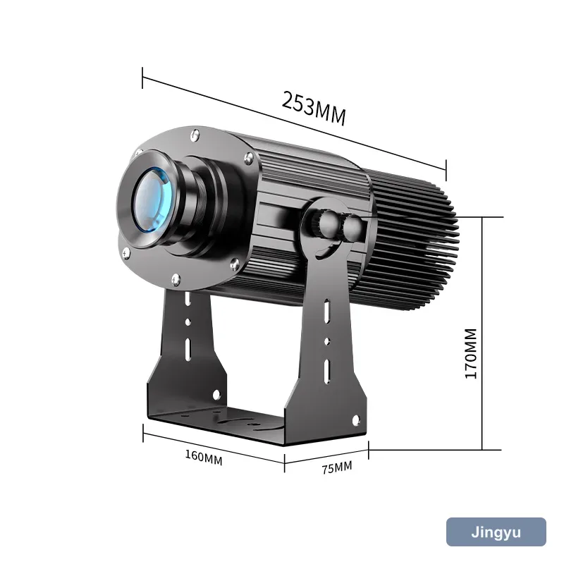 150W High Lumen Outdoor Waterproof LED Gobo Projector, Custom Rotating Logo Light for Large Wall Advertising view 5