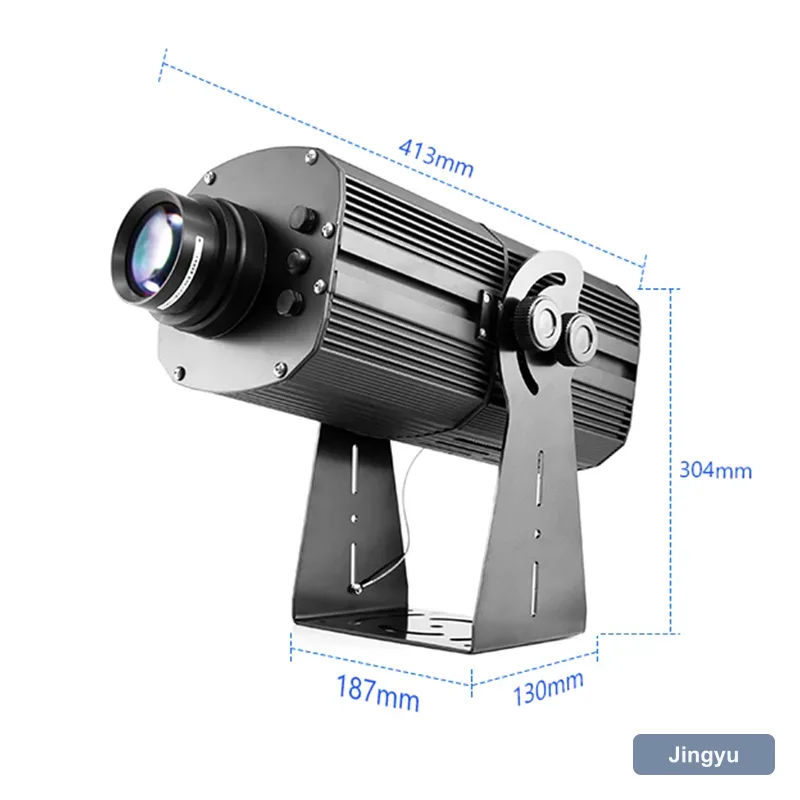 200W Super Bright IP65 Outdoor LED Gobo Projector, Custom Rotating Logo Projection for Events & Store Advertising view 6