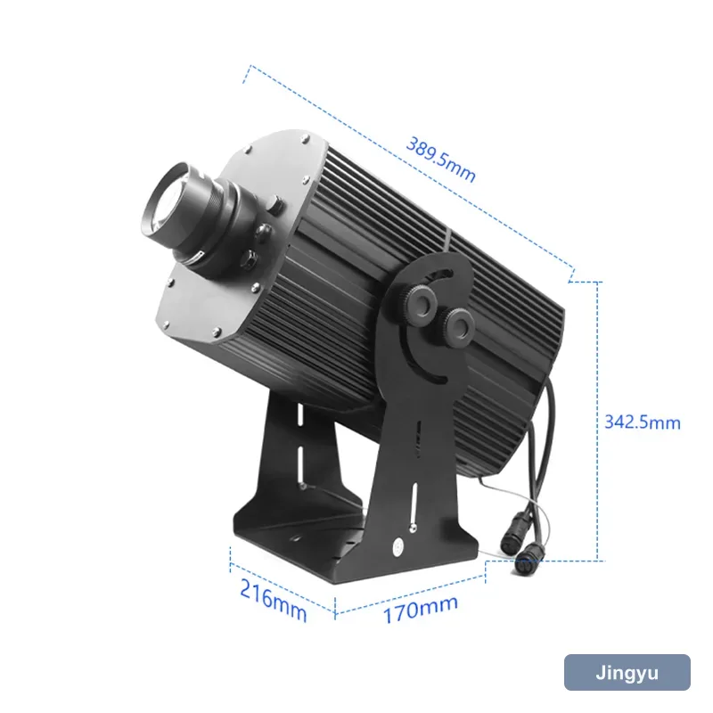 600W High Power Outdoor LED Gobo Projector, Waterproof Custom Rotatable Logo for Building Facade Ads view 3