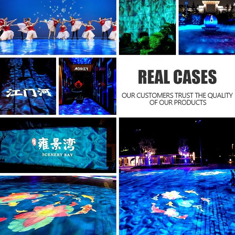 Outdoor high power 160W 200W 300W dynamic water ripples projector/Led Water Wave Light Projector view 6