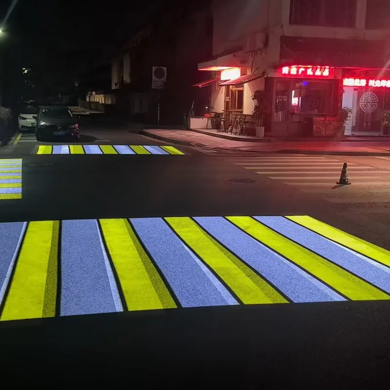 High Power Crosswalk Marking Gobo Projector | Outdoor Pedestrian Warning Traffic Safety & Commercial Advertising Light view 4