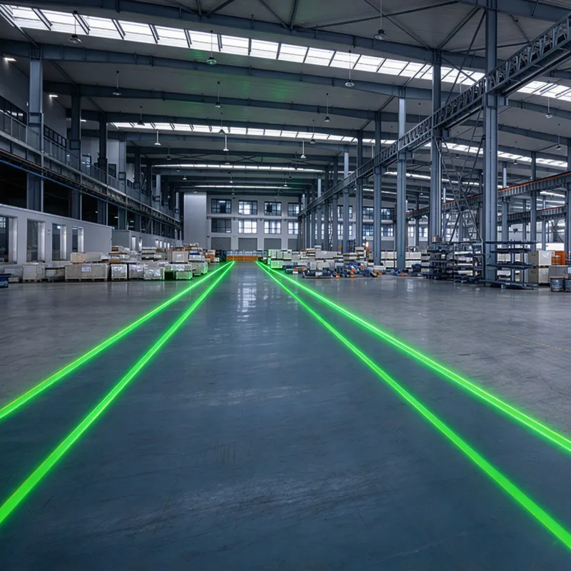 Laser Line Projection Light | Industrial Warning Sign Projector, Virtual Sidewalk & High-Bright Laser Spotlight view 3